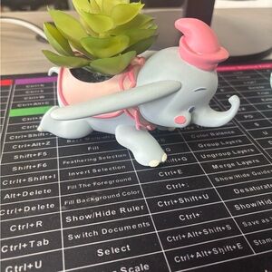 Elephant Planter with Succulent